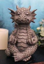 Ebros Whimsical Meditating Dragon Fists Inner Qi Strength Power Statue picture