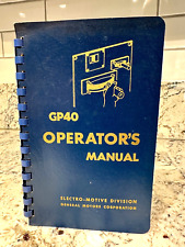 GENERAL MOTORS GP40 1966 Ed. EMD Diesel Locomotive Operating Manual Railroad picture