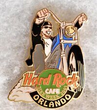 HARD ROCK CAFE ORLANDO GUY RIDING LOW RIDER MOTORCYCLE BIKE WEEK PIN # 6876 picture