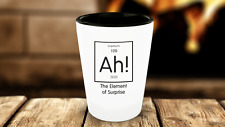The Element of Surprise Shot Glass, 1.5oz Ceramic - Science Geek Nerd Gift picture