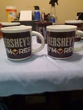 Hersheys S'mores Brown White Set of 2  Galerie 14 OZ Cups Mugs picture
