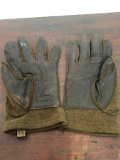 WW2 U.S. Winter Wool and Leather Gloves Sz. 9 picture