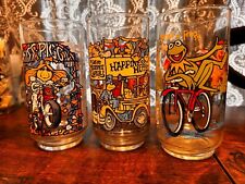 McDonald's The Great Muppet Caper 1981 Glasses Vintage SET OF 3 picture