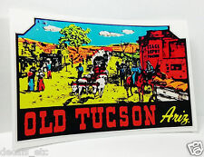 Arizona Old Tucson Vintage Style Travel Decal / Vinyl Sticker, Luggage Label picture