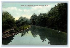 1909 View On Cazenovia Creek Holland New York NY Posted Antique Postcard picture