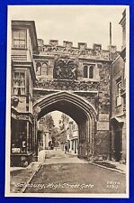 Vintage 1950s Salisbury High Street Gate Wiltshire England UK Postcard picture