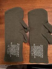 US GI Mitten liner Wool New Excellent condition Size medium OLIVE DRAB picture