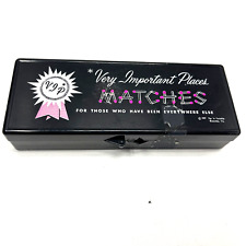 Very Important Places Matches Vintage 1957 Humor Gag Gift Plastic Box & 8 Books picture