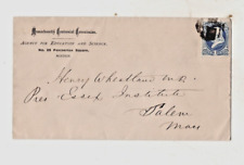 MASSACHUSETTS CENTENNIAL COMMISSION, BOSTON TO PRESIDENT ESSEX INSTITUTE 1870's picture