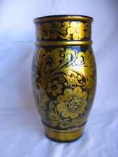 RARE - Original Khokhloma Vase - Turned wood, hand painted - Хохломская Ваза picture