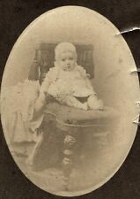 baby w  hidden mother, antique CDV, 1860's  Hungary picture