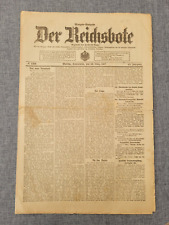 WW1 DER REICHSHOTE THE EMPIRE 10 MARCH 1917 WORLD WAR 1 GERMAN NEWSPAPER picture