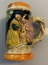 Vintage German Style Beer Stein Couple Churning  Made in Japan picture