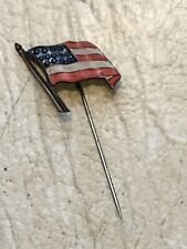 RARE early 1900’s  US FLAG  Metal badge PAT DATE 1900’s picture