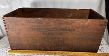 Antique Du Pont Black Pellet  Powder Wood Crate Box No. 3 I.C.C.-14 Rare VTG AMO picture