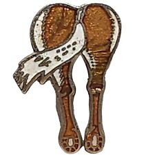 Vintage Enamel Horse Butt Rear End Collectible Funny Souvenir Pin, Hat/Lapel/Bag picture