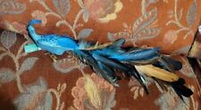 New Kurt Adler Long Tail Peacock Ornament ~ 18