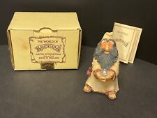 World of Krystonia Turfen Wizard Figurine Signed w/Box & Certificate England picture