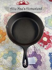 Vintage 3 Notch Lodge Cast Iron Skillet #7, Large Egg Logo - Made in USA picture