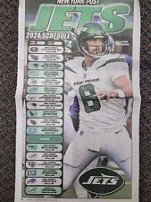 GIANTS JETS AARON RODGERS DEXTER LAWRENCE BIG BLUE 2024 NFL WALL SCHEDULE POSTER picture
