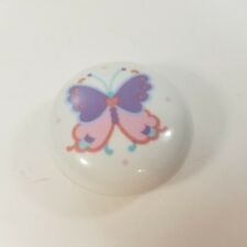 Vintage 1989 LVC Fine Porcelain Girls Heart Butterfly 2.5