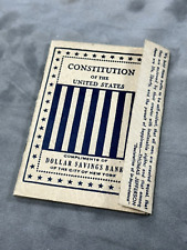 C.1940 Booklet Constitution of the U.S., Compliments of Dollar Savings Bank N.Y. picture