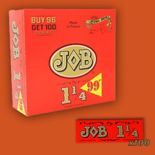 JOB Orange Papers 100 COUNT Box JOB 1 1/4 Pre-Price 78mm Rolling Cigarette Paper picture