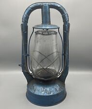Dietz Monarch Lantern Syracuse Fitzall New York N.Y. USA Clear Glass Globe Blue picture