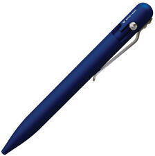 Bastion EDC Blue 6061-T6 Aluminum Bolt Action Writing Pen w/ Pocket Clip 249L picture