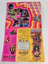 St Louis Six Flags Over Mid America 1975 Pop Art Brochure Fold Out w 3 Coupons picture