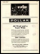 1922 Pollak Steel Drop Forgings Cincinnati OH Iron Worker Photo Vintage Print Ad picture