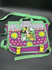 Vintage Minnie Mouse Bag Messenger Backpack Vinyl 90’s Minnie N Me picture