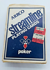 Vintage Arrco Streamline Playing Cards Poker No. 1 Blue picture