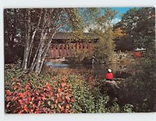 Postcard Covered Bridge, New England picture