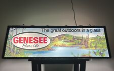 RARE Vintage Genesee Beer & Ale Poker Pool Table Hanging Bar Light Sign. Look 🔥 picture