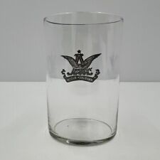 1900's Anheuser Busch Black A & Eagle Etched & Dyed Glass Rare picture