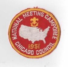 1951 National Meeting Camporee Chicago Council YEL Bdr. ( GLUE ON BACK) [CHI-214 picture