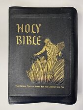 VTG The Holy Bible Spiritual Harvest Edition King James Version Leather 1955 picture