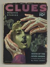 Clues Detective Stories Pulp Jun 1939 Vol. 42 #1 VG 4.0 picture
