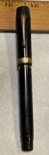 Vintage Soennecken Fountain Pen 1310 Black Gold Color Greek Key No Nib 1930’s picture