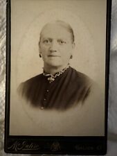 c1880s Galion Ohio  Woman Cabinet Card Photo picture