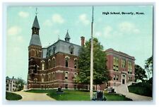 c1910 High School Building Beverly Massachusetts MA Antique Postcard picture