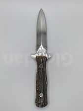 Rare Custom Western Boot Knife 75 With Stag Handle No Sheath Beautiful Knife picture