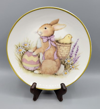 Certified International Susan Winget Bunny Tales Easter Bunny Rabbit Plate picture