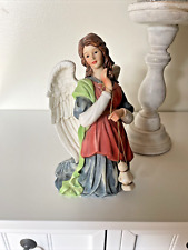Vintage O'Well Kneeling Angel with Lantern Porcelain Figurine Statue New picture