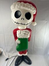 Nightmare Before Christmas BLOW MOLD 35” Jack Skellington Light Up Decor 3FT picture