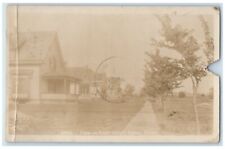 1912 Pearl Street Residence Home View Lyons Nebraska NE RPPC Photo Postcard picture