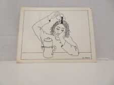 Vintage Postcard Ken Brown Cards Man Pouring Coffee Into His Head Art Print picture