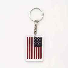AMERICAN FLAG ACRYLIC KEYCHAIN Patriotic USA July 4th Fourth Key Chain/Keyring picture