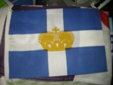 GREECE GREEK ROYAL vintage DESK FLAG , NO POLE picture
